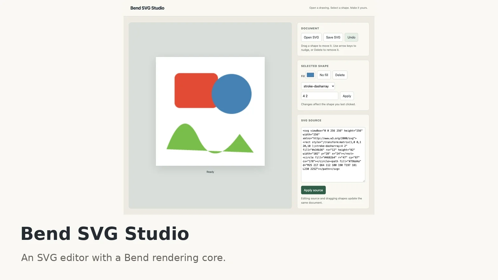 Preview of Bend SVG Studio