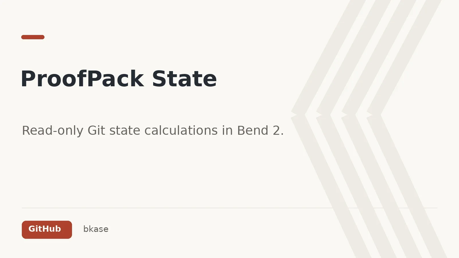 Preview of ProofPack State